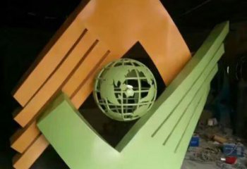 園林握手雕塑 大型雕塑 中式誠(chéng)信雕塑