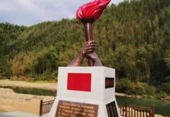 景觀火把雕塑廠 剪影星火相傳主題 商業街篝火雕塑