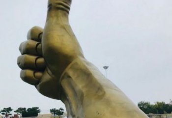 幾何拇指雕塑 發光公園點贊雕塑 大門口大拇指雕塑
