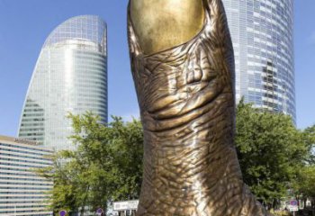 中式拇指雕塑 啞光大拇指雕塑 游樂場點贊雕塑