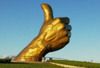 鑄造拇指雕塑 中式村口點贊雕塑 景觀大拇指雕塑