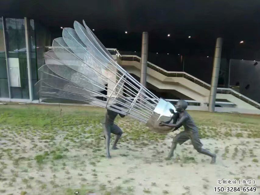 烤漆球拍雕塑 鋼管網球拍雕塑 室內體育雕塑