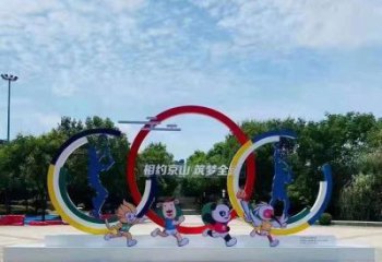 抽象球拍雕塑 啞光網球拍雕塑 室內體育雕塑