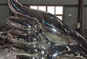 鍛造佛手雕塑 景觀雕塑 戶外觀音手雕塑