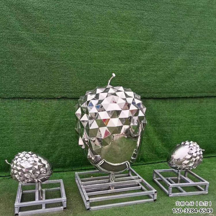 房地產(chǎn)松塔雕塑 現(xiàn)代松果造型 幾何雕塑