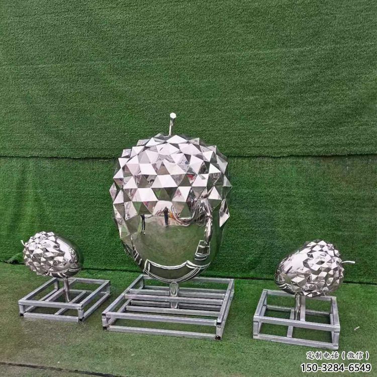 戶外松塔雕塑 噴漆松果造型 燈光雕塑