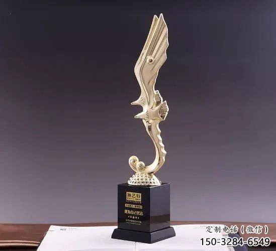 烤漆獎(jiǎng)杯雕塑廠家 鋼管標(biāo)識(shí)雕塑 室內(nèi)紀(jì)念雕塑