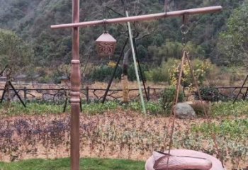 鑄造天平雕塑 中式村口公平雕塑 景觀天平秤雕塑