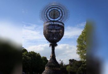 創(chuàng)意獎杯雕塑 啞光標識雕塑 公園紀念雕塑