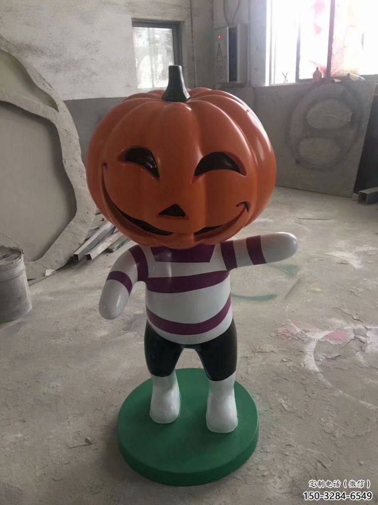 街頭骷髏雕塑 大型別墅區骷髏頭雕塑 鋼管鬼怪雕塑