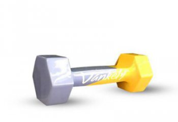 創(chuàng)意啞鈴雕塑廠家 啞光體育雕塑 公園景觀雕塑