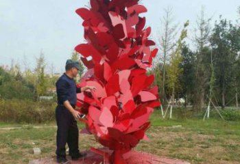 公園花環雕塑 創意企業雕塑 美陳環形雕塑