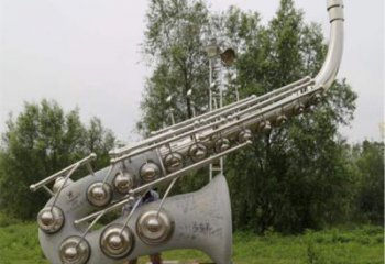 街頭薩克斯雕塑 大型別墅區(qū)西方樂隊(duì)雕塑 鋼管樂器雕塑