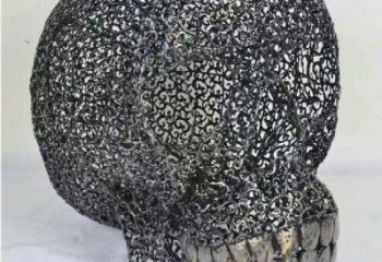 大門口骷髏雕塑 發光公園骷髏頭雕塑 仿真鬼怪雕塑