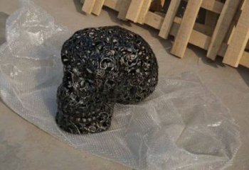 酒店骷髏雕塑 景觀鬼怪雕塑 現(xiàn)代骷髏頭雕塑