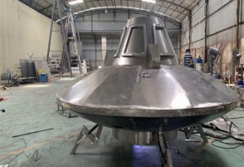 飛碟雕塑 景觀飛船雕塑 噴漆宇宙雕塑