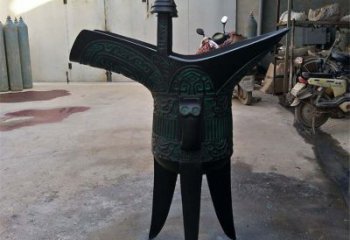 公園酒尊雕塑 鏡面公園酒尊杯雕塑 景觀酒器雕塑