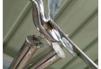 大型竹葉雕塑 鍛造發光竹類雕塑 房地產植物雕塑