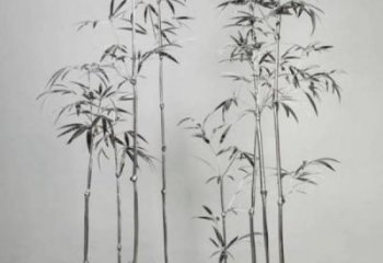 景觀竹葉雕塑 剪影竹類雕塑 商業街植物雕塑