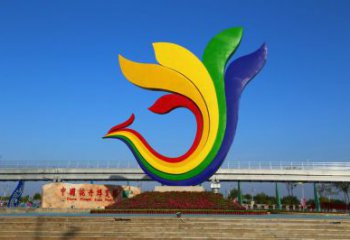 歐式蘭花雕塑 抽象希望玉蘭花雕塑 景觀雕塑