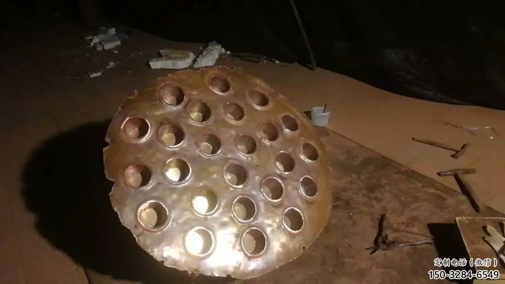 抽象蓮蓬雕塑 啞光植物雕塑 室內雕塑