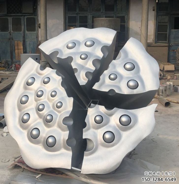 現(xiàn)代蓮蓬雕塑 大型別墅區(qū)植物雕塑 彩繪雕塑