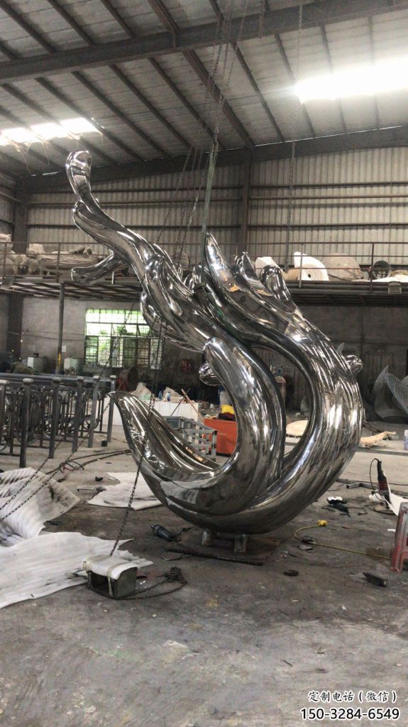 拉絲水花雕塑 鏤空創意雕塑 別墅區雕塑