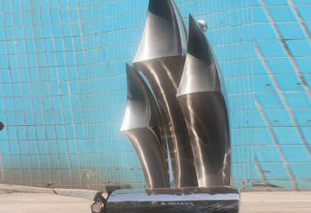 大門口揚帆雕塑 發(fā)光公園風(fēng)帆雕塑 仿真遠航雕塑