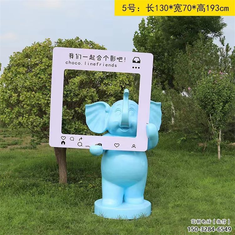 大象雕塑指用，景觀雕塑，彩繪大象雕塑點(diǎn)擊