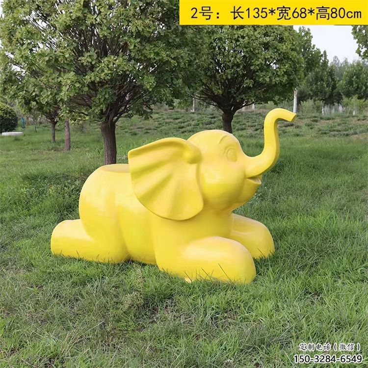 景觀大象雕塑承接，城市裝飾，彩繪大象雕塑生產商