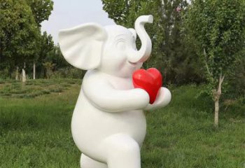 大象雕塑，街景小品，藝術(shù)玻璃鋼大象雕塑生產(chǎn)