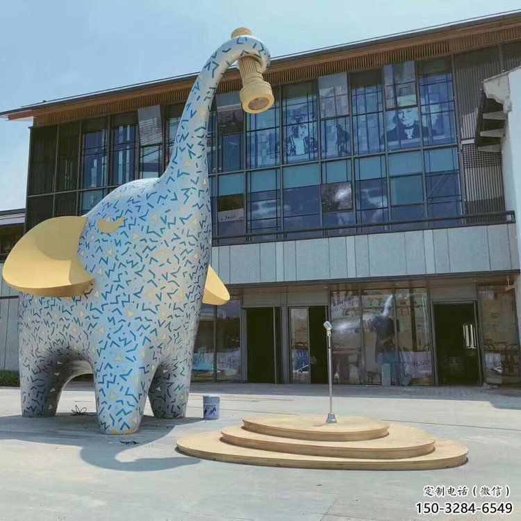 大象雕塑訂做，城市雕塑，景觀卡通大象雕塑工程