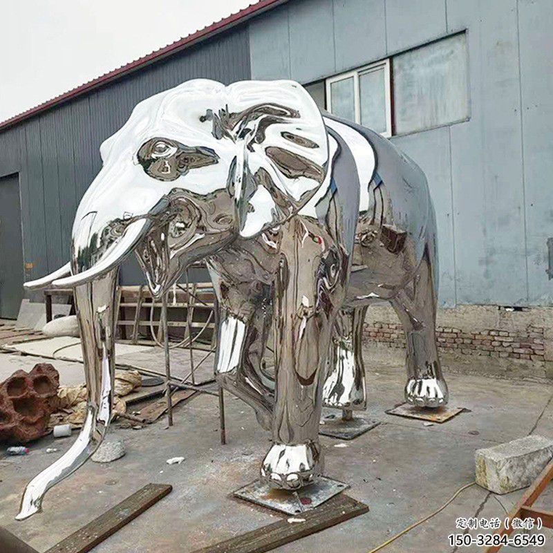 景觀大象雕塑制造商，動物雕塑，鏡面大象雕塑供給