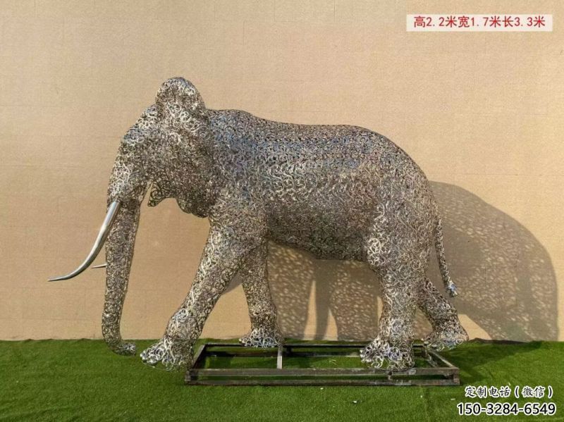 大象雕塑選定，景觀雕塑，景觀鏤空大象雕塑生產商