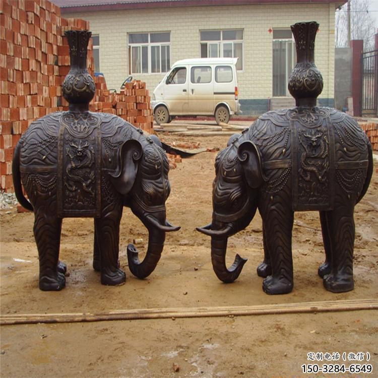 大象雕塑精選，景區雕塑，景觀紅銅大象雕塑提供