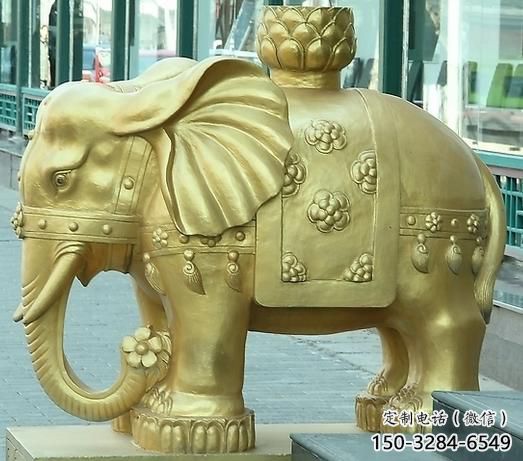 雕塑大象景觀批發(fā)，公園雕塑，黃銅大象雕塑定價(jià)