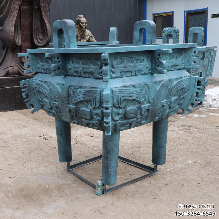 古代青銅鼎雕塑制造
