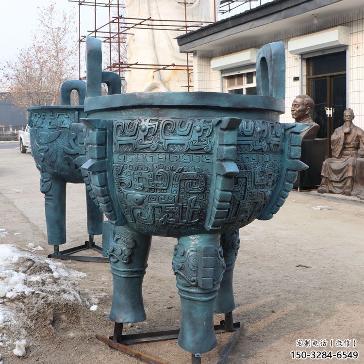 圓鼎雕塑，銅器景觀雕塑，鑄銅工藝