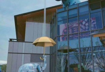 景區(qū)大象雕塑供給，動物美陳雕塑，卡通大象雕塑供求