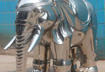 戶外大象雕塑通用，仿真藝術，景觀鏡面大象雕塑供應