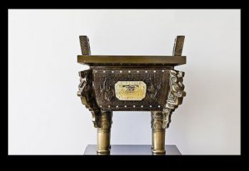 黃銅材質(zhì)鑄造-司母戊鼎銅雕塑加工