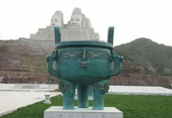 圓鼎雕塑，銅器景觀雕塑，鑄銅工藝