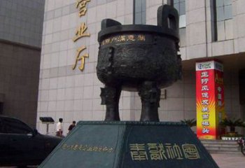 圓鼎雕塑，銅器景觀雕塑，鑄銅工藝