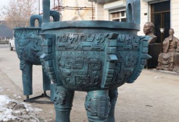 圓鼎雕塑，銅器景觀雕塑，鑄銅工藝