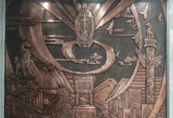 廣場(chǎng)浮雕定價(jià)，村標(biāo)概念，鍛銅浮雕廠家選用