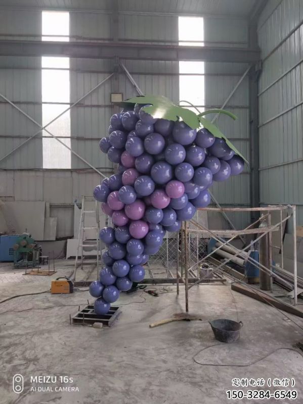 果籃雕塑專供，美陳雕塑，社區葡萄果籃雕塑預定