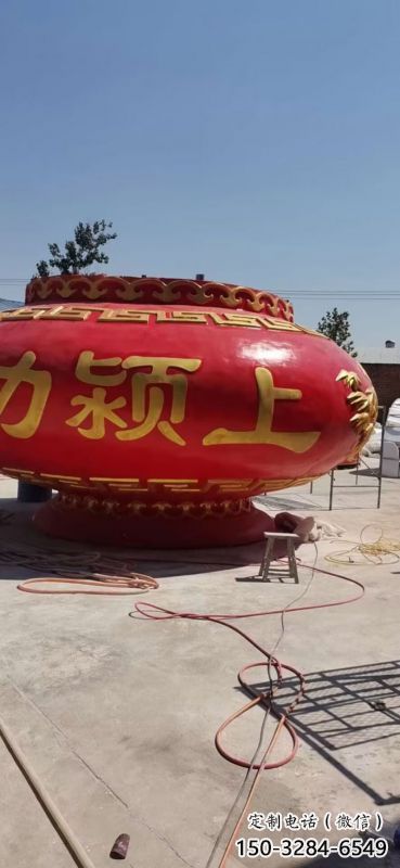 景觀花籃雕塑制作專供，園林裝飾，建筑玻璃鋼花籃雕塑