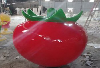 果籃雕塑展品，景觀概念，景觀番茄果籃雕塑優選