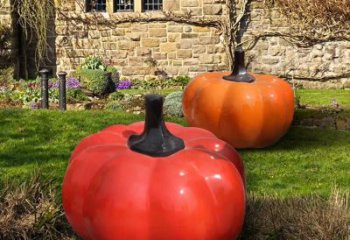 果籃雕塑制作，城市雕塑，景觀南瓜果籃雕塑專供