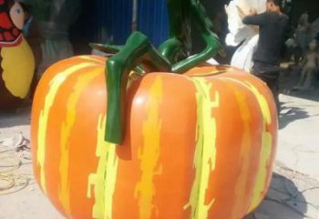 戶外果籃擺放通用，陸地擺件，南瓜果籃雕塑優(yōu)選